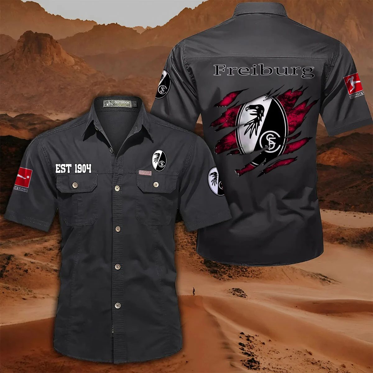 Sc Freiburg Pocket Short Sleeve Shirt PT71401