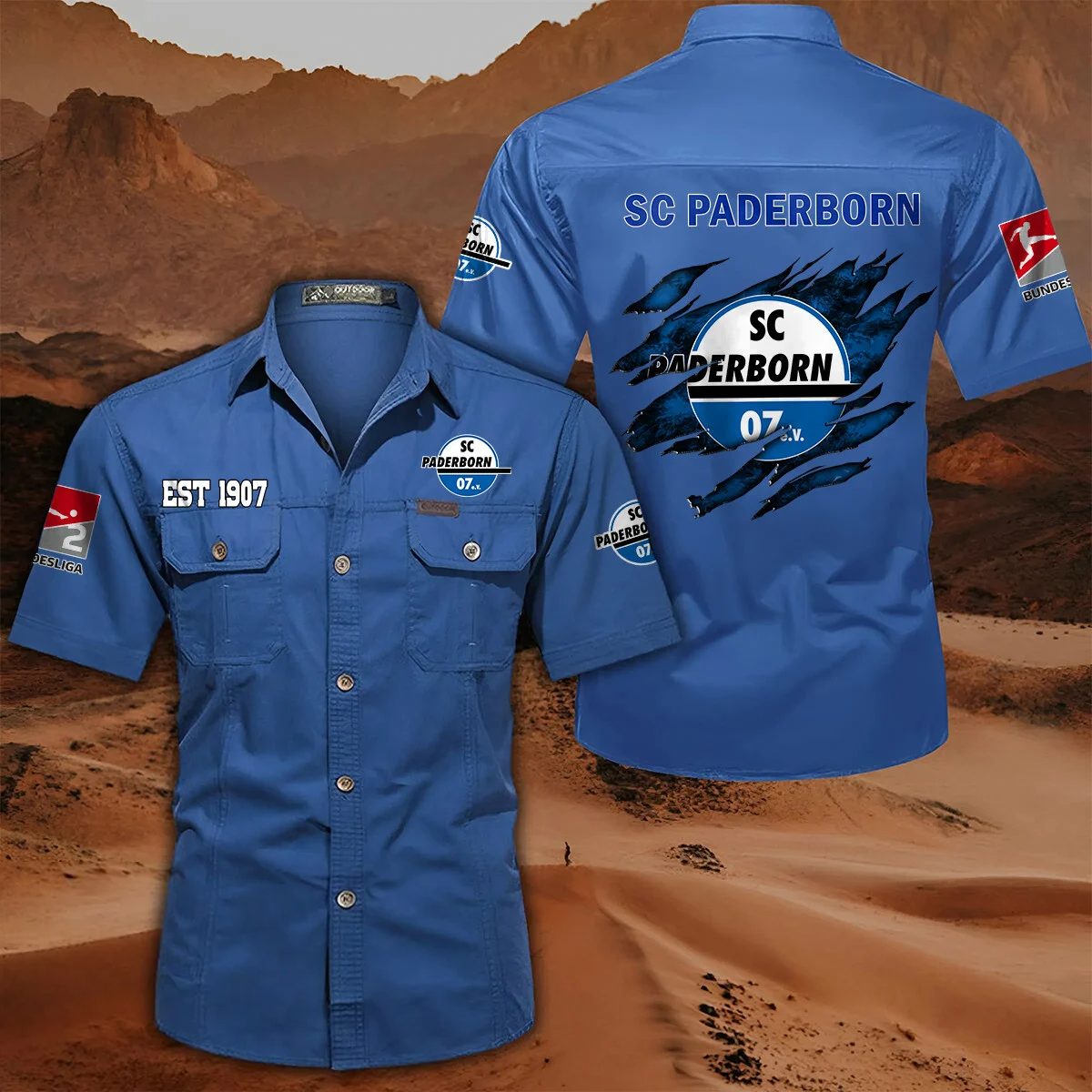 Sc Paderborn 07 Pocket Short Sleeve Shirt PT71404