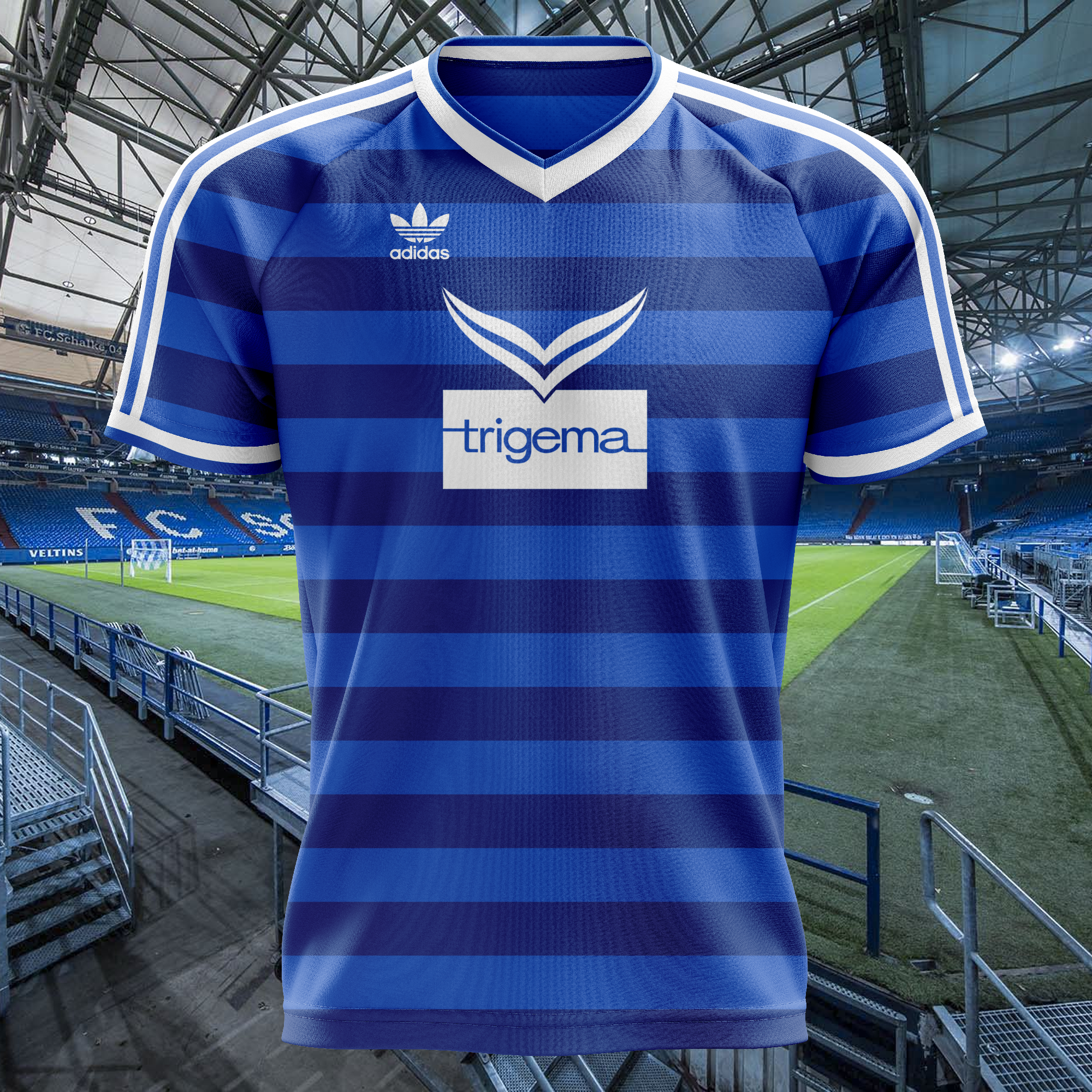 Schalke 04 1980-81 Home Kit Retro Shirt PT68586