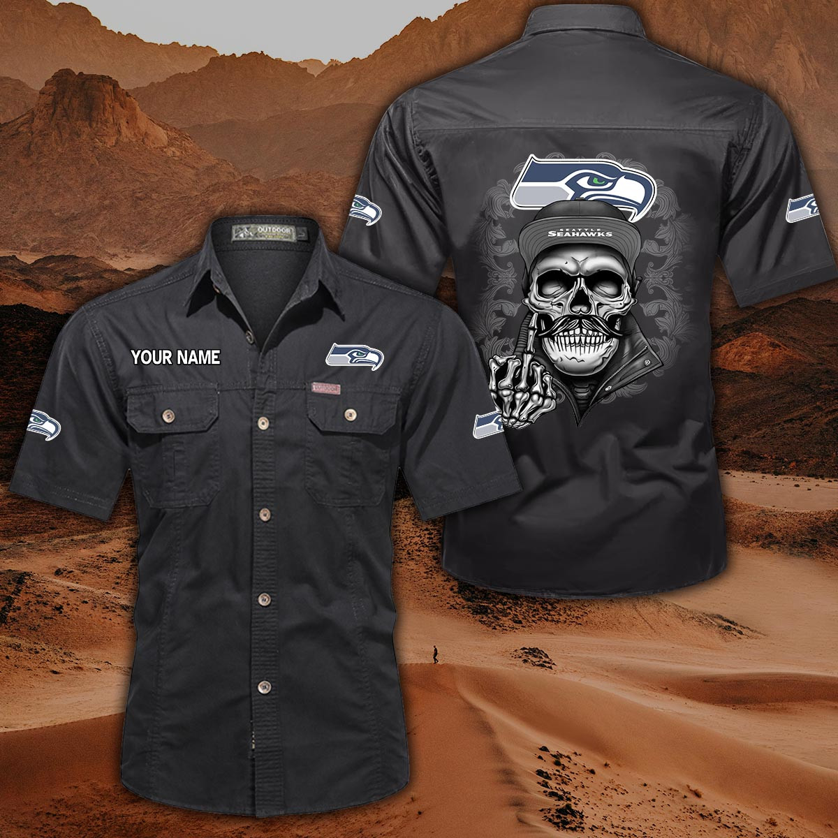 Seattle Seahawks Pocket Short Sleeve Shirt PT69501