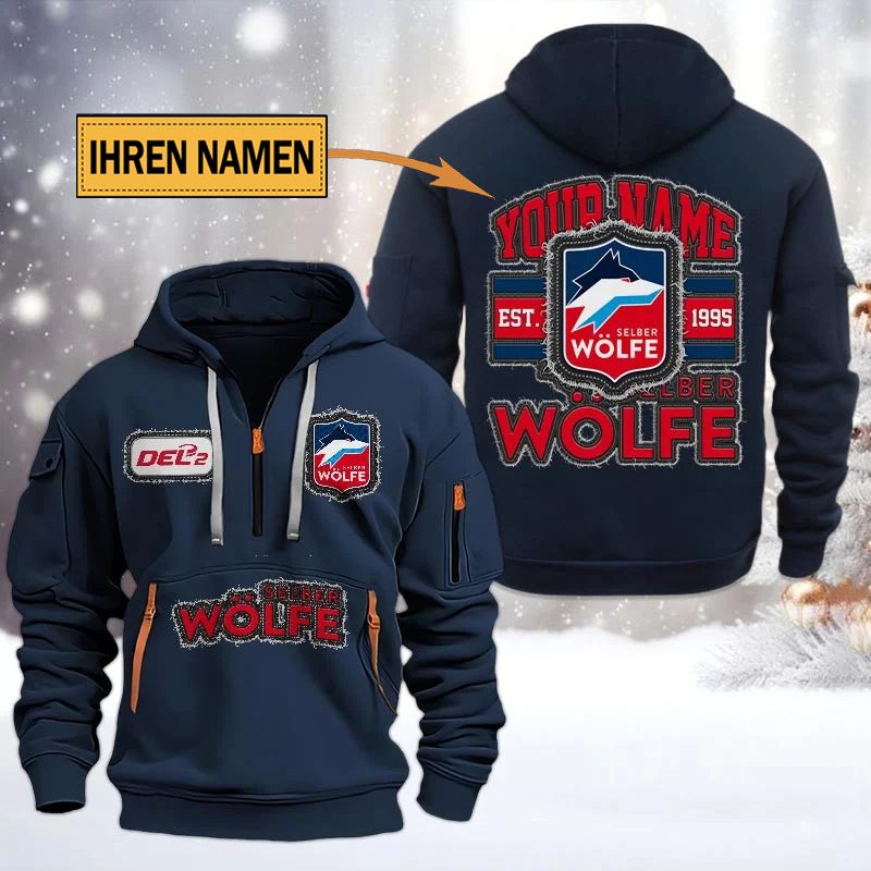 Selber Wlfe Quarter Zip Hoodie PT70855