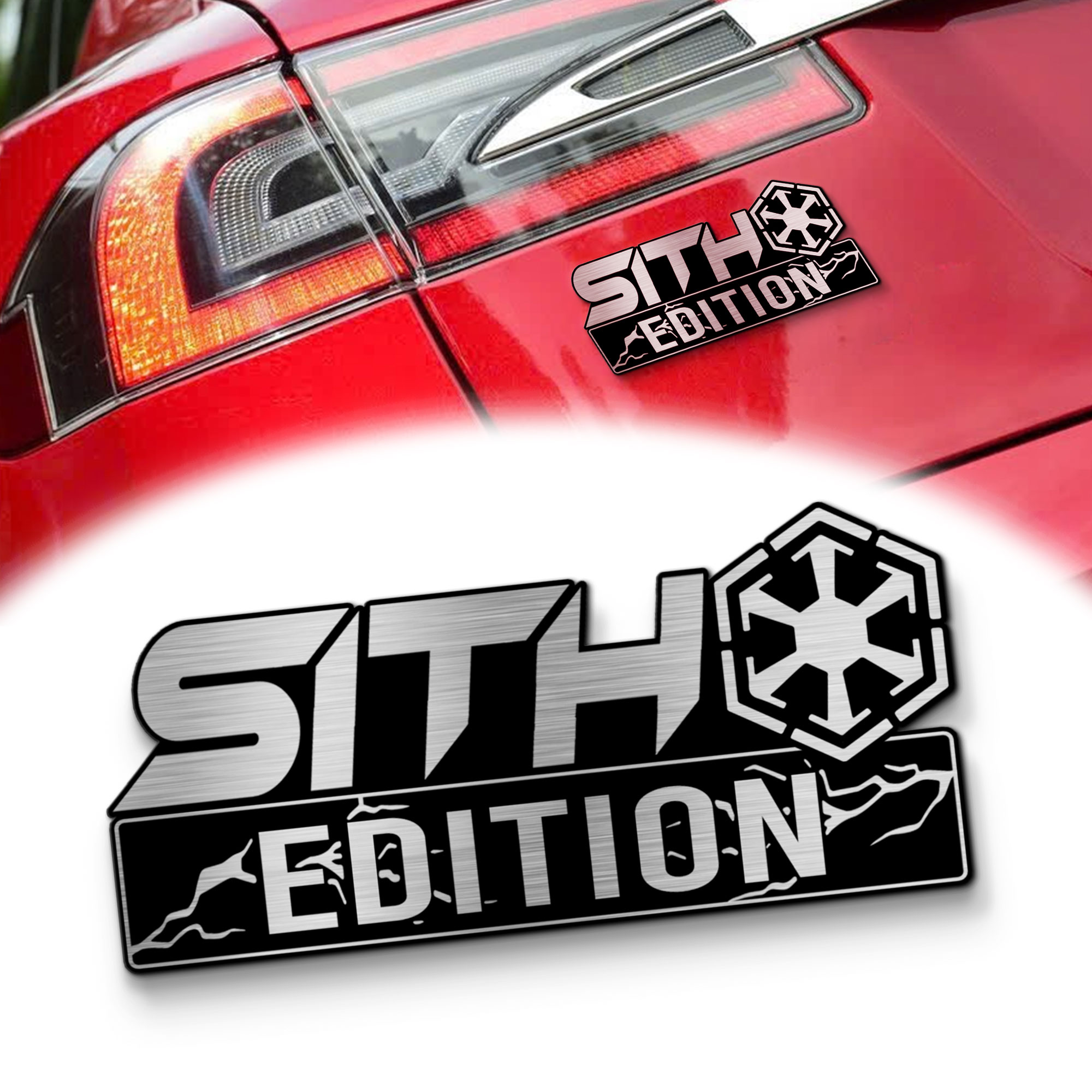 Sith Edition Laser-engraved Car Badge MS10209
