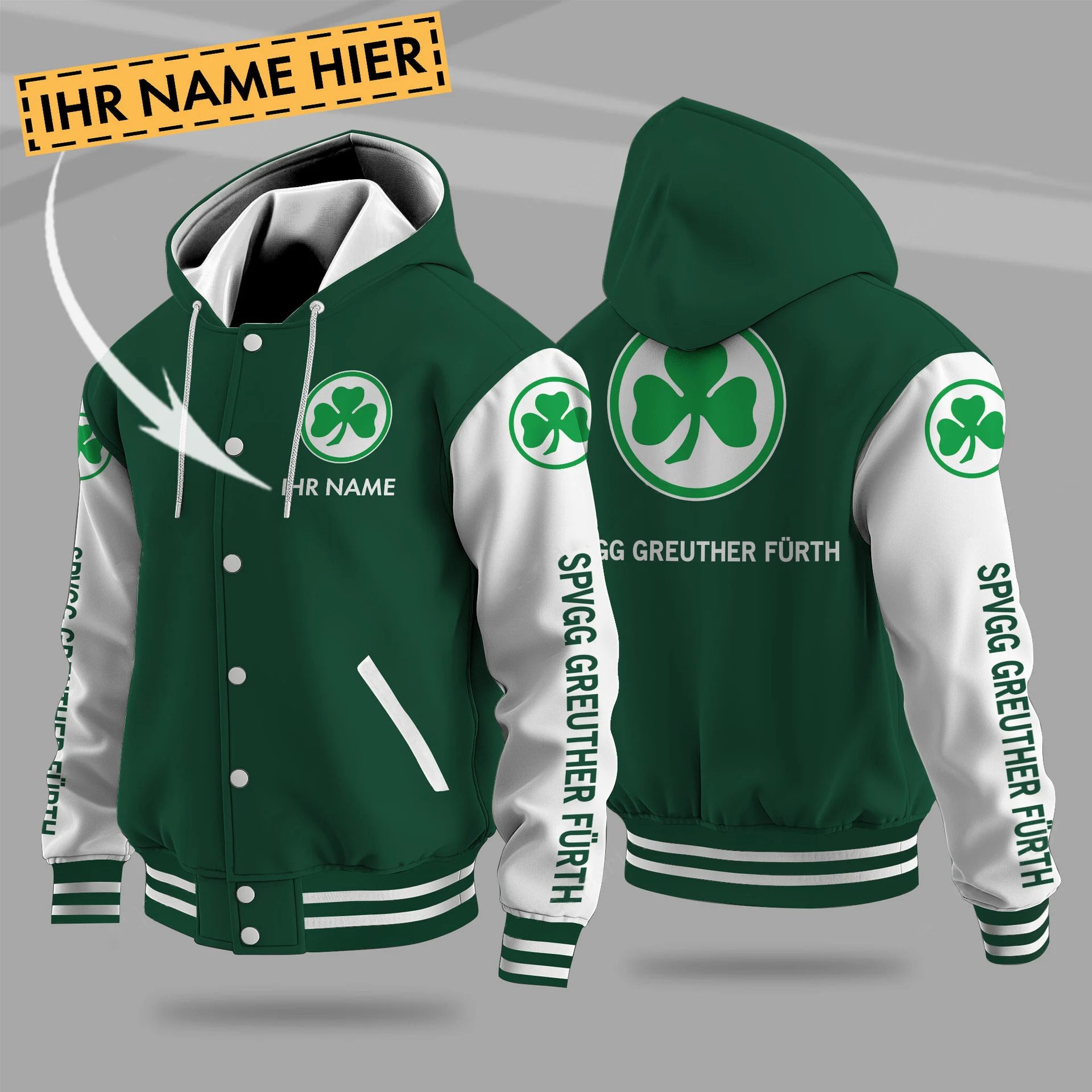 Spvgg Greuther Frth Hooded Baseball Jacket PT71288
