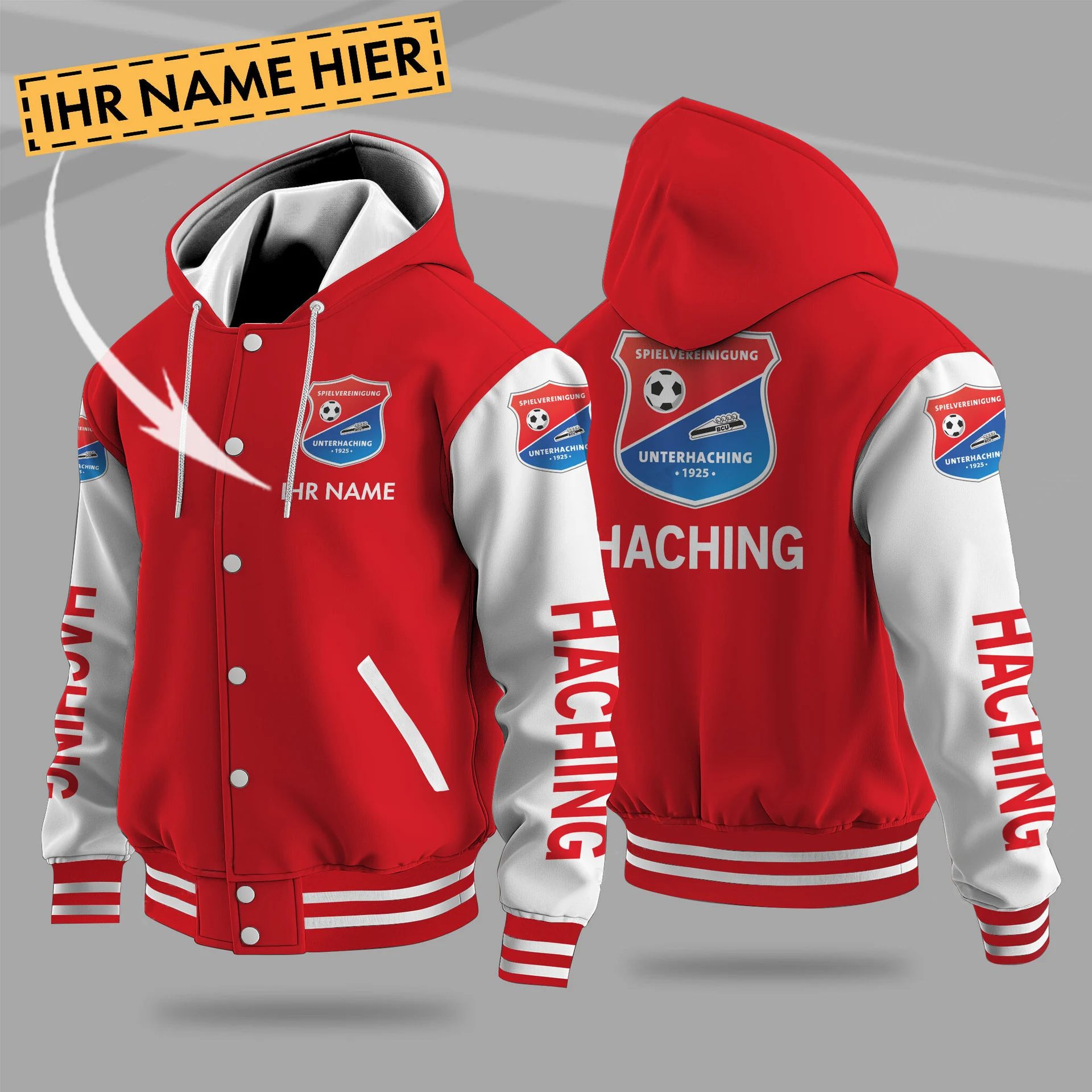 Spvgg Unterhaching Hooded Baseball Jacket PT71289