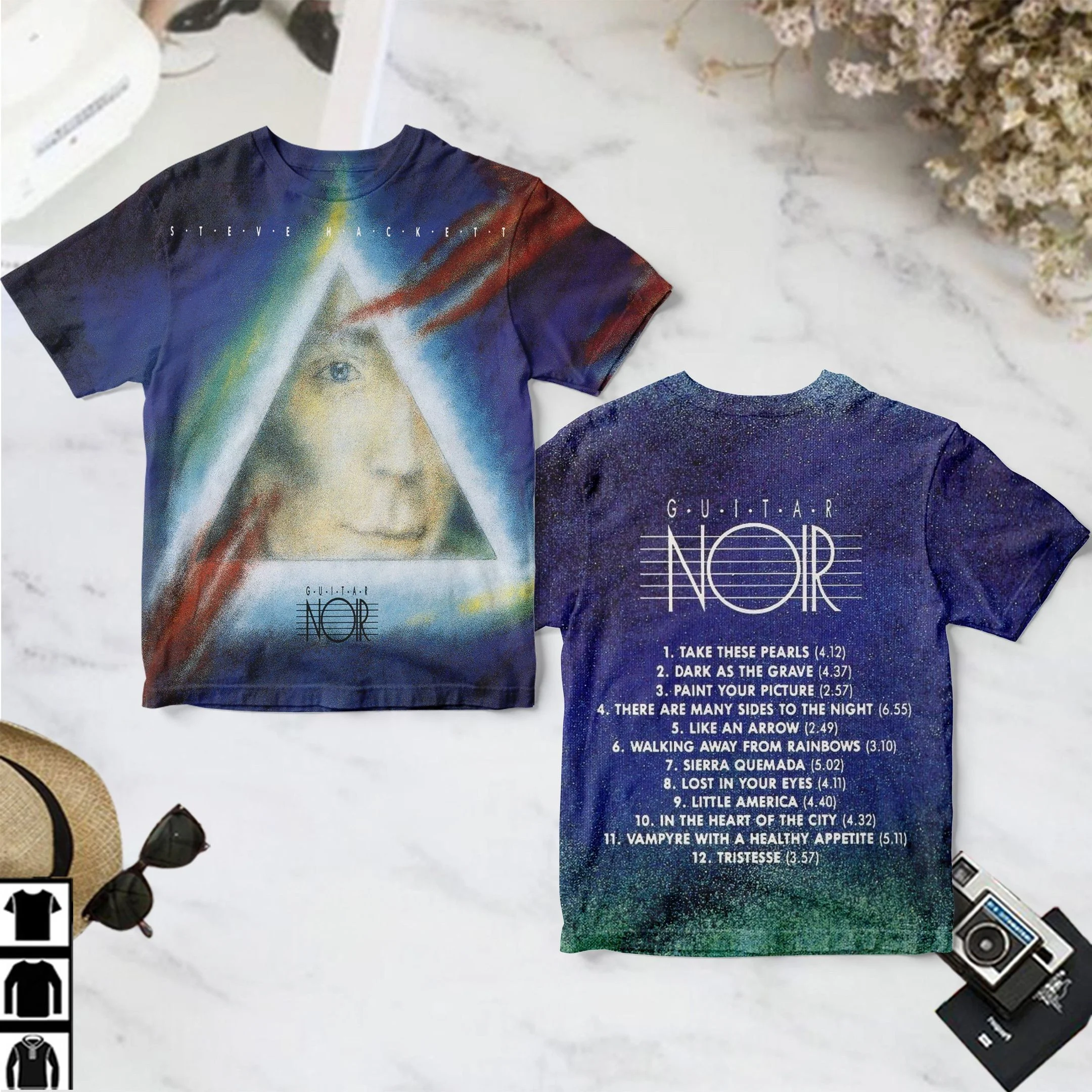 Steve Hackett 100 - GUITAR NOIR - ALL OVER PRINT MS05352