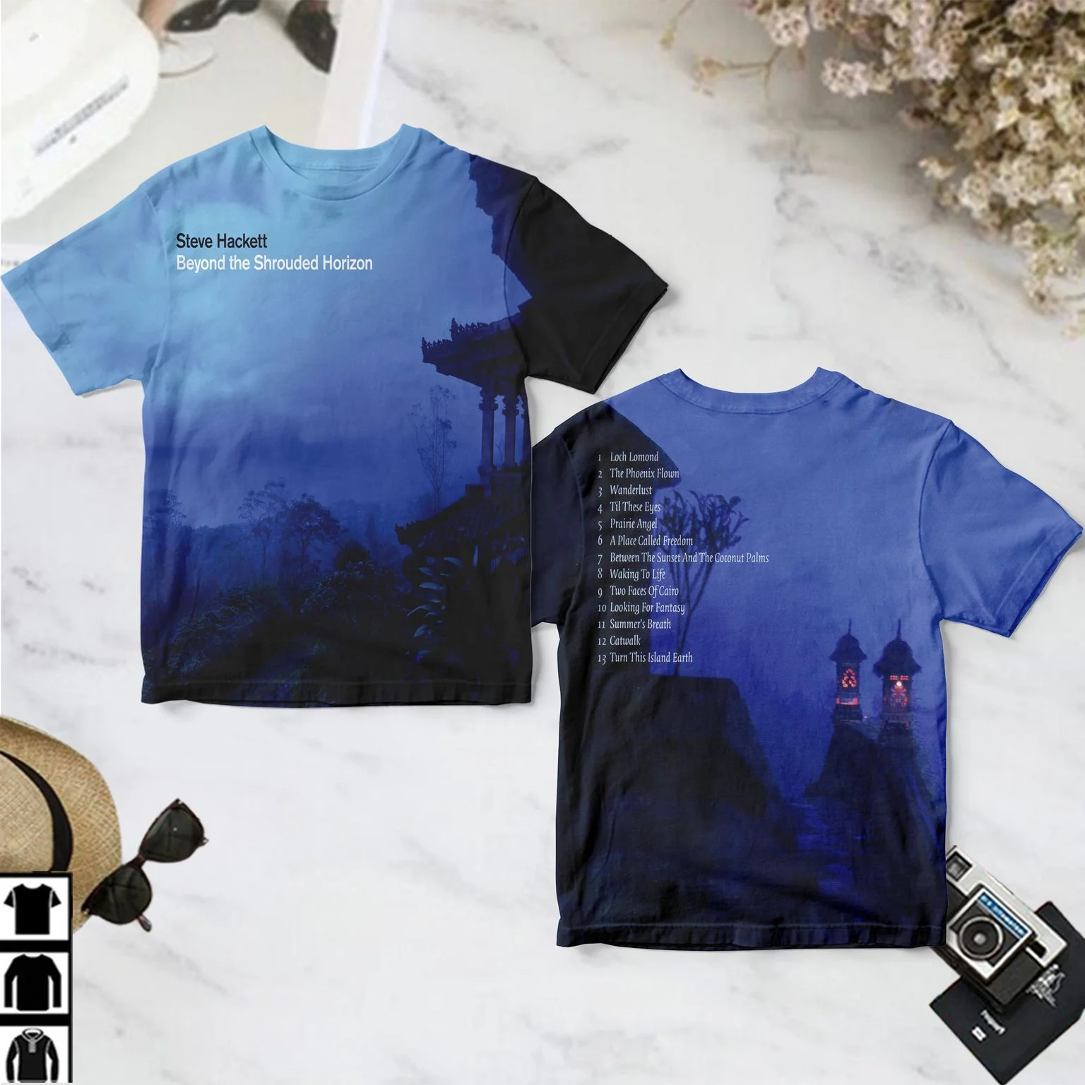 Steve Hackett 800 - BEYOND THE SHROUDED HORIZON - ALL OVER PRINT MS05358