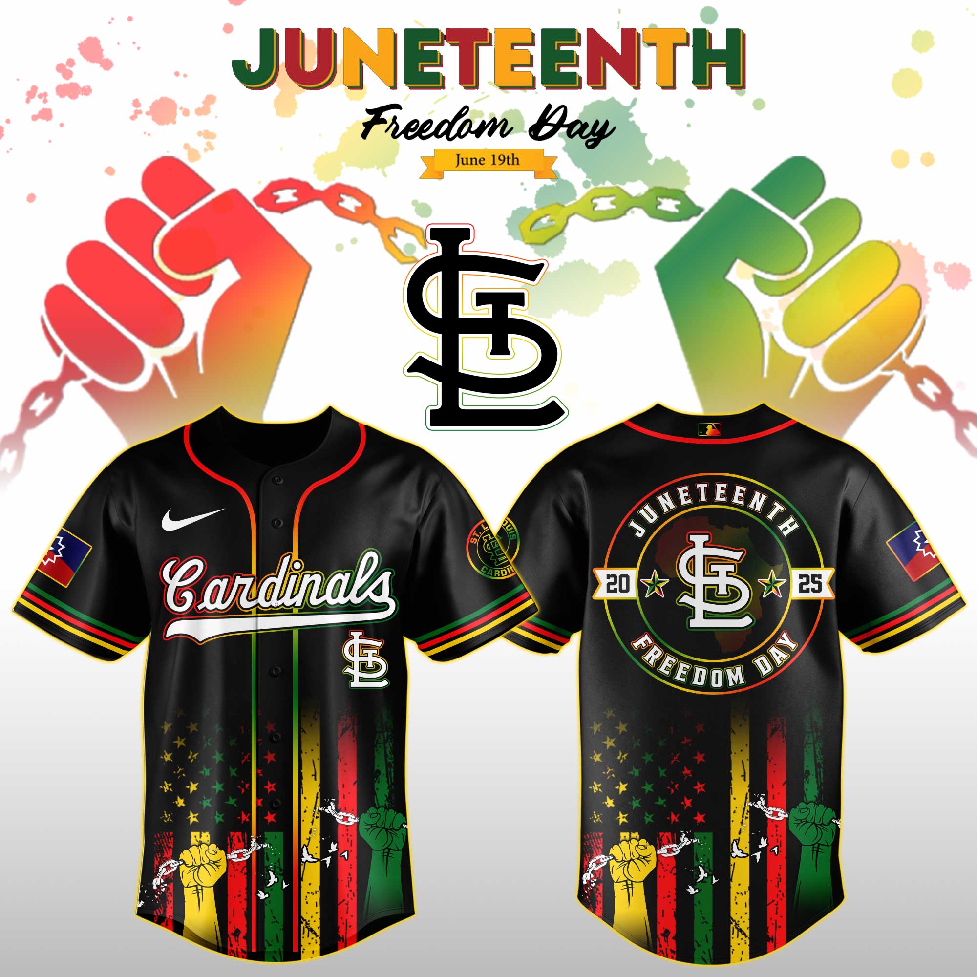 Stlouis Cardinals Mlb X Juneteenth Day Jersey Edition Jersey 2025 PT67744