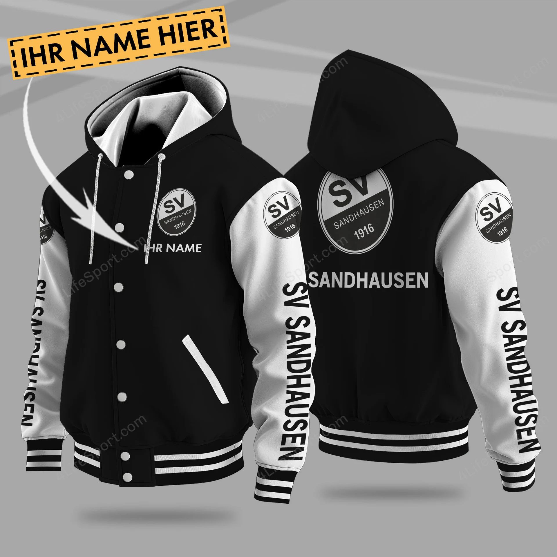 Sv Sandhausen Hooded Baseball Jacket PT71291
