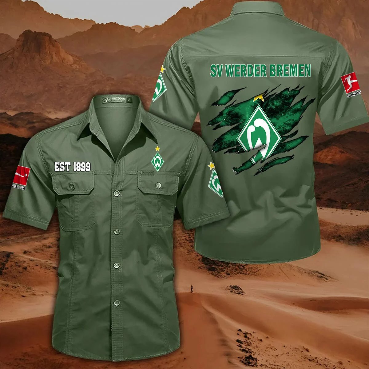Sv Werder Bremen Pocket Short Sleeve Shirt PT71419