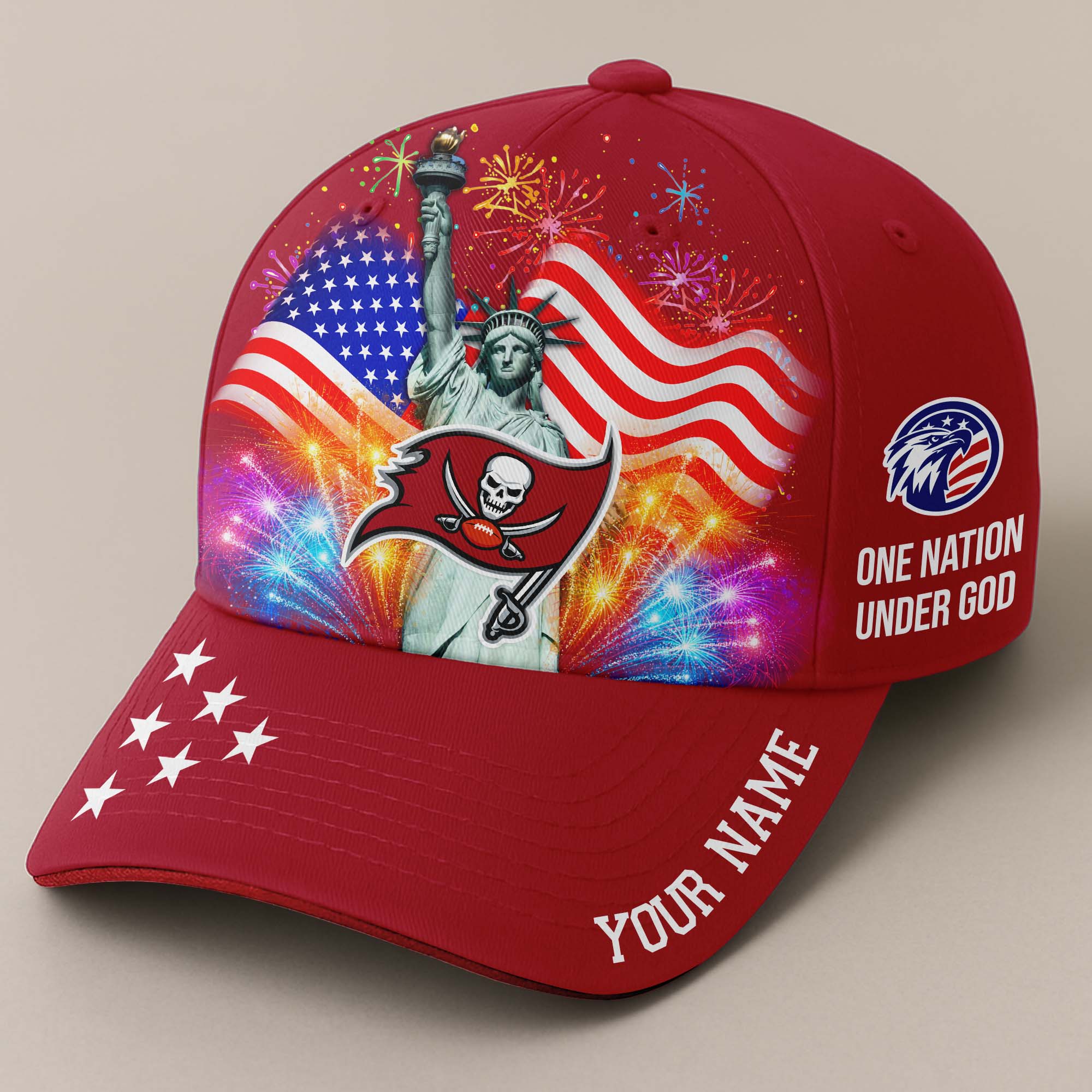 Tampa Bay Buccaneers Independence Day Cap PT68531