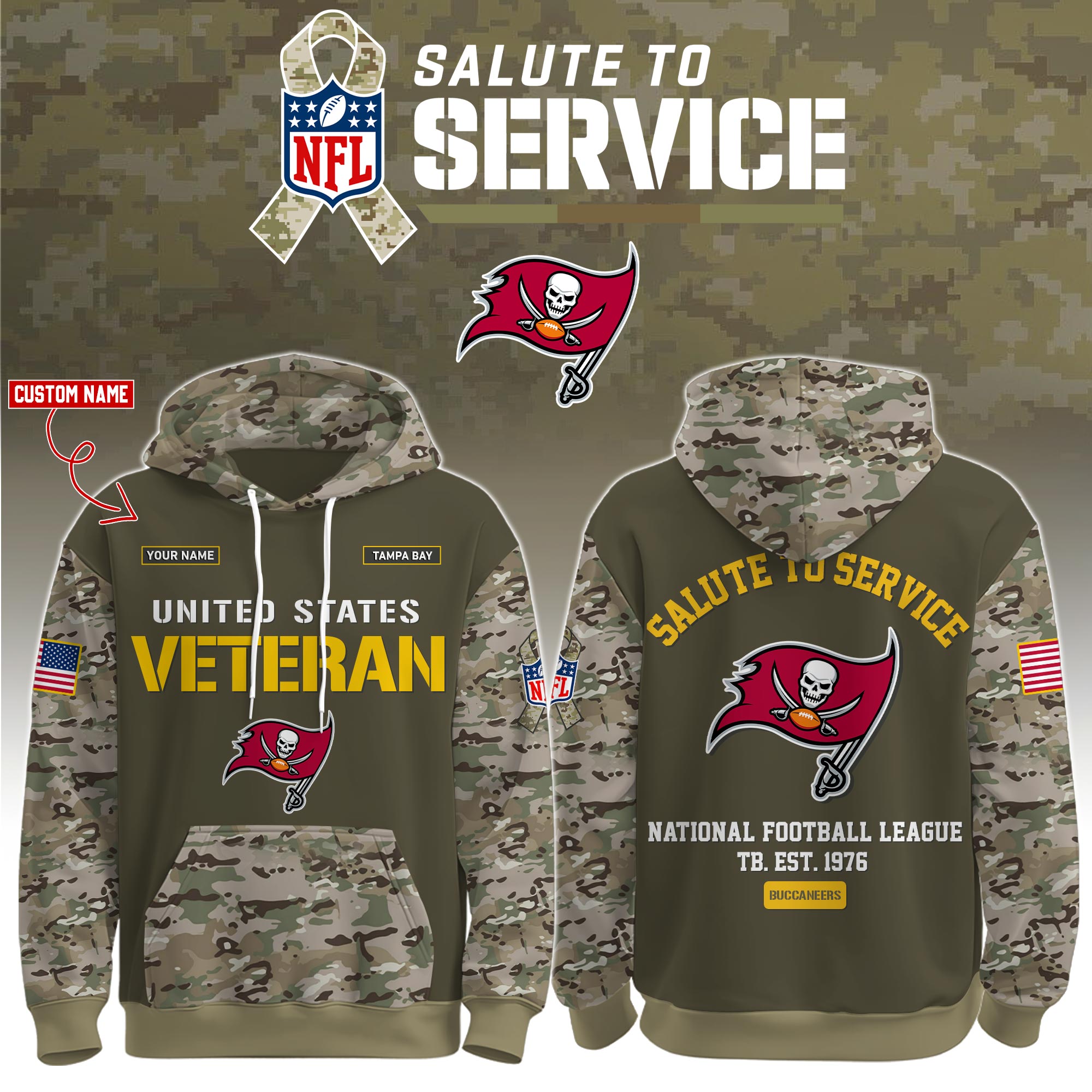 Tampa Bay Buccaneers Veteran Birthday Limited Editions Ver 3 PT76124