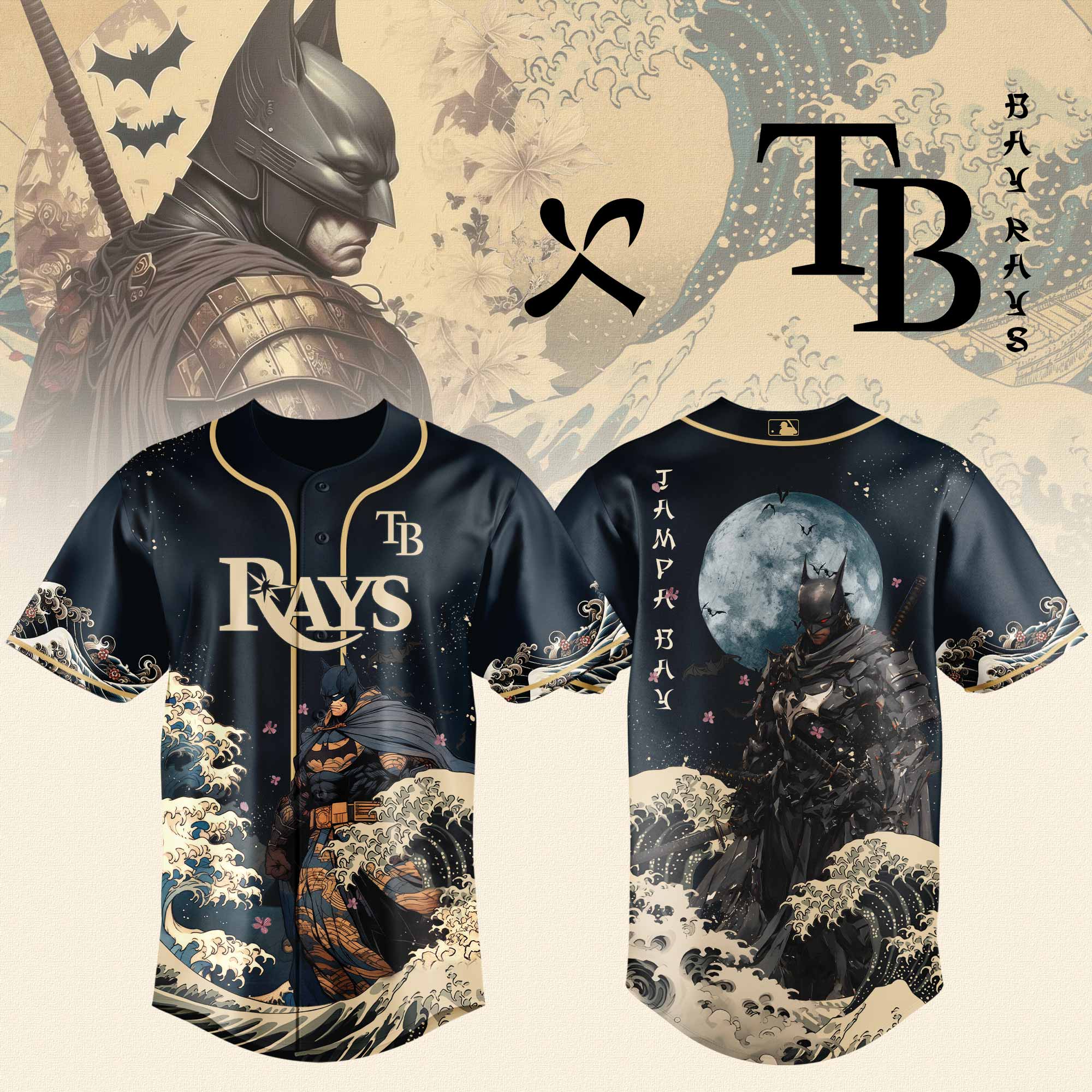 Tampa Bay Rays x Batman Night Limited Edition Jersey 2025 PT71776