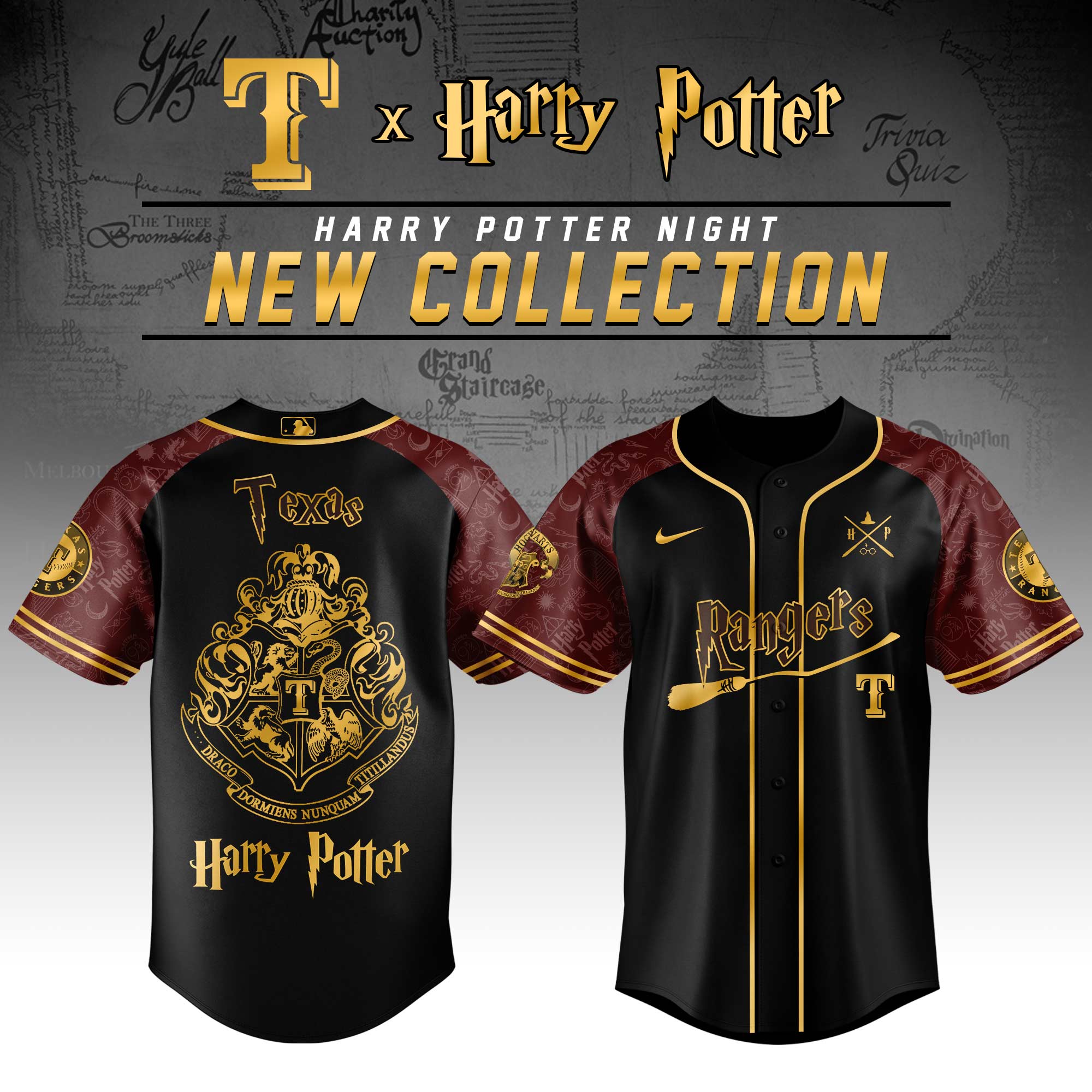Texas Rangers Mlb X Harry Potter Limited Edition Jersey 2025 PT67714