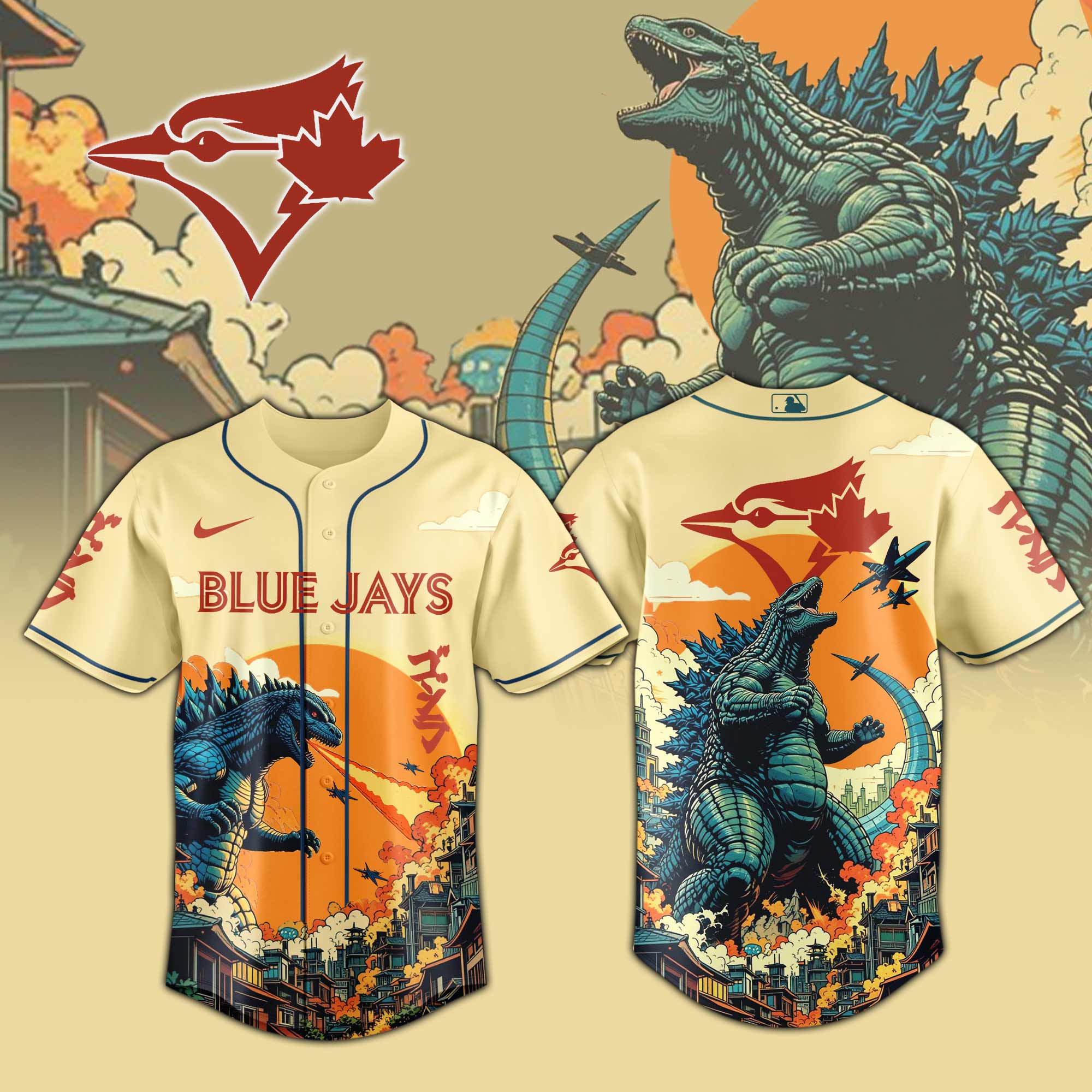 Toronto Blue Jays Special Godzilla Limited Edition Jersey PT72822