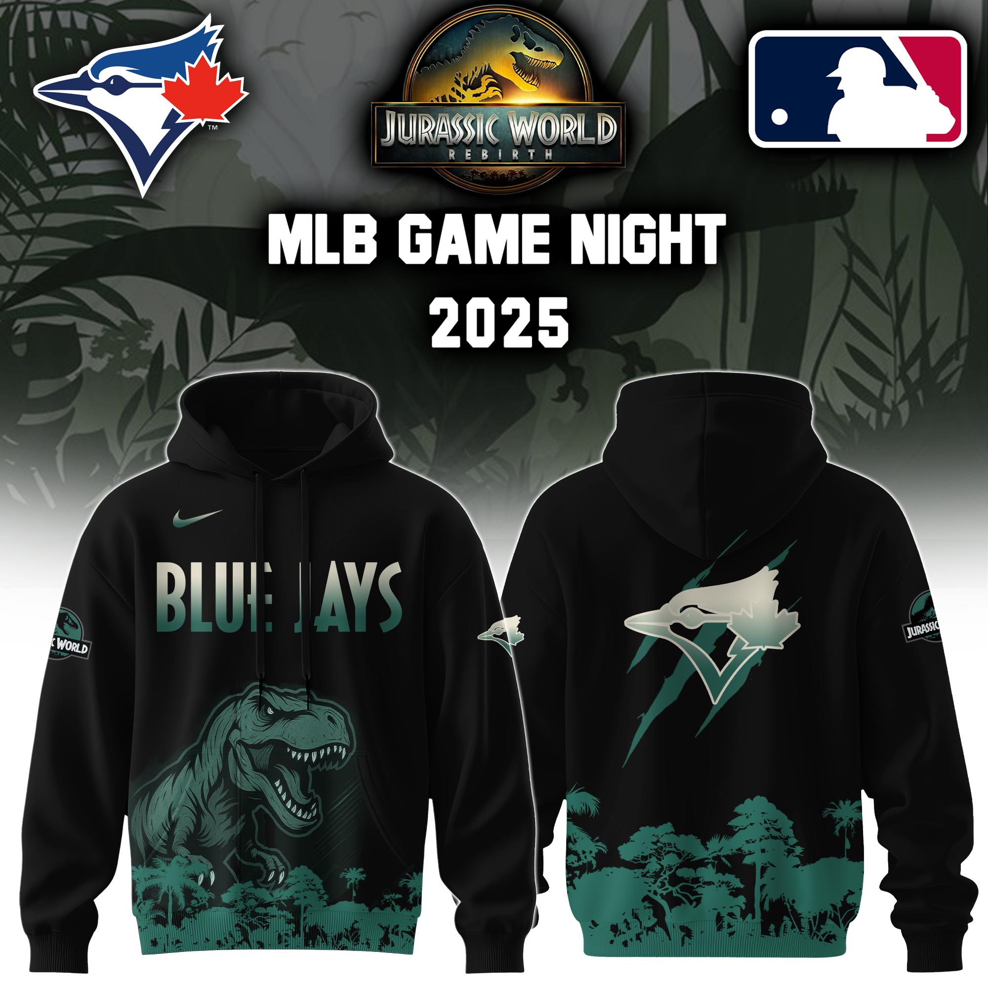 Toronto Blue Jays X Jurassic World Hooide Colab 2025 Editons Limited PT70238