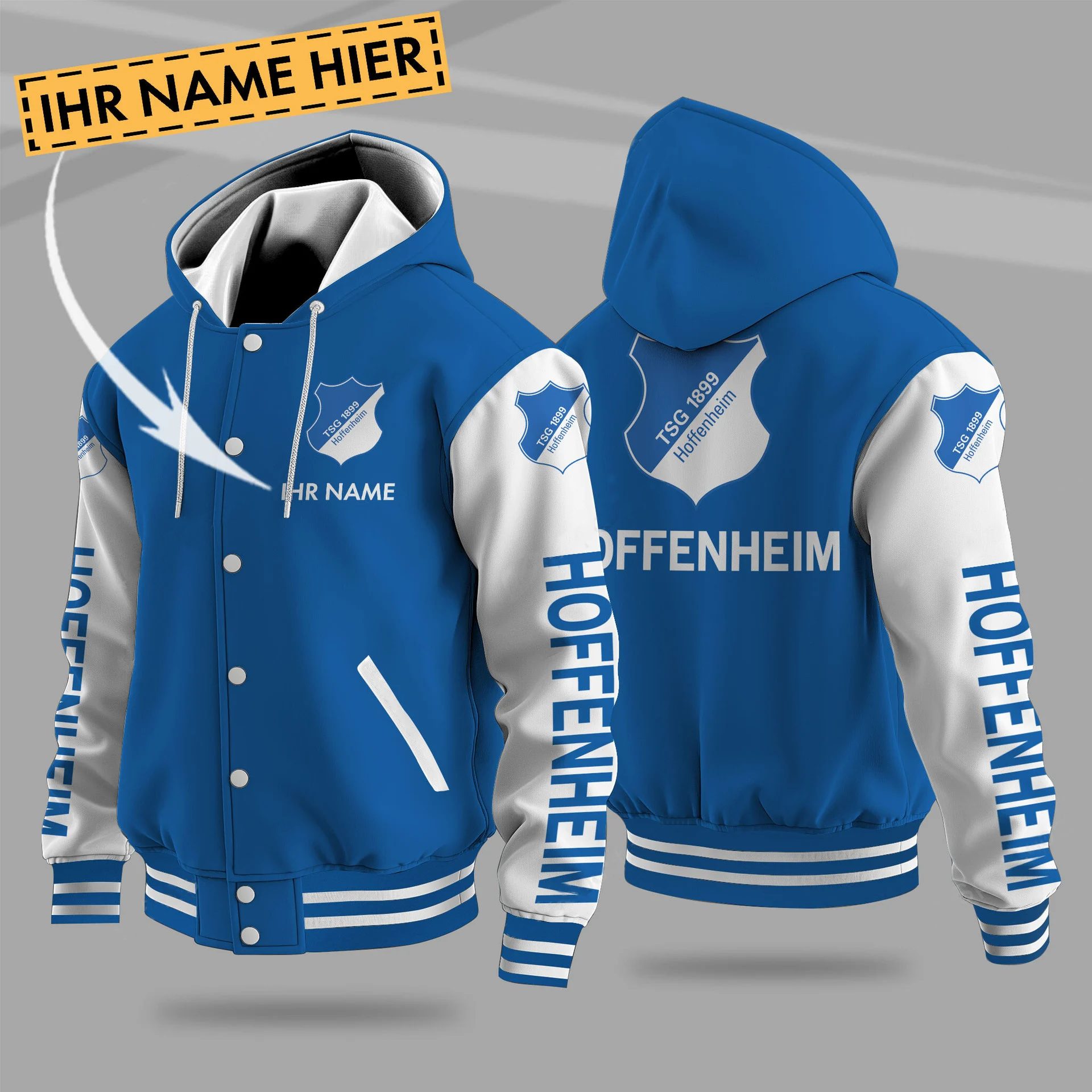 Tsg 1899 Hoffenheim Hooded Baseball Jacket PT71293