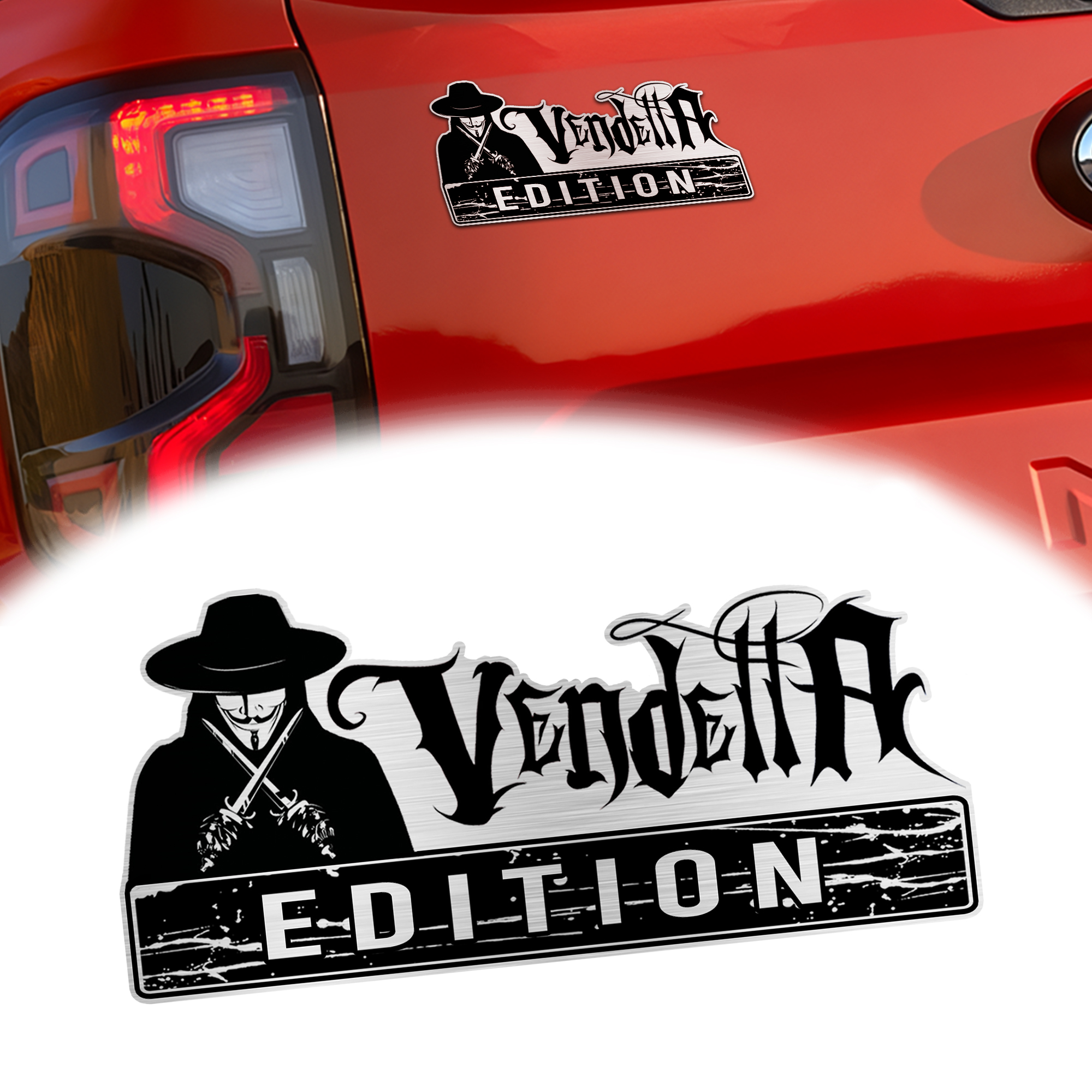 V For Vendetta Edition Engraved Car Emblem MS10193