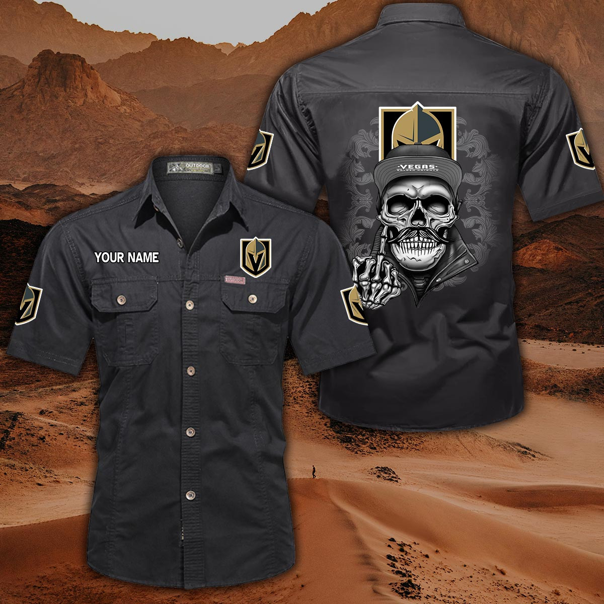Vegas Golden Knights Pocket Short Sleeve Shirt PT69527