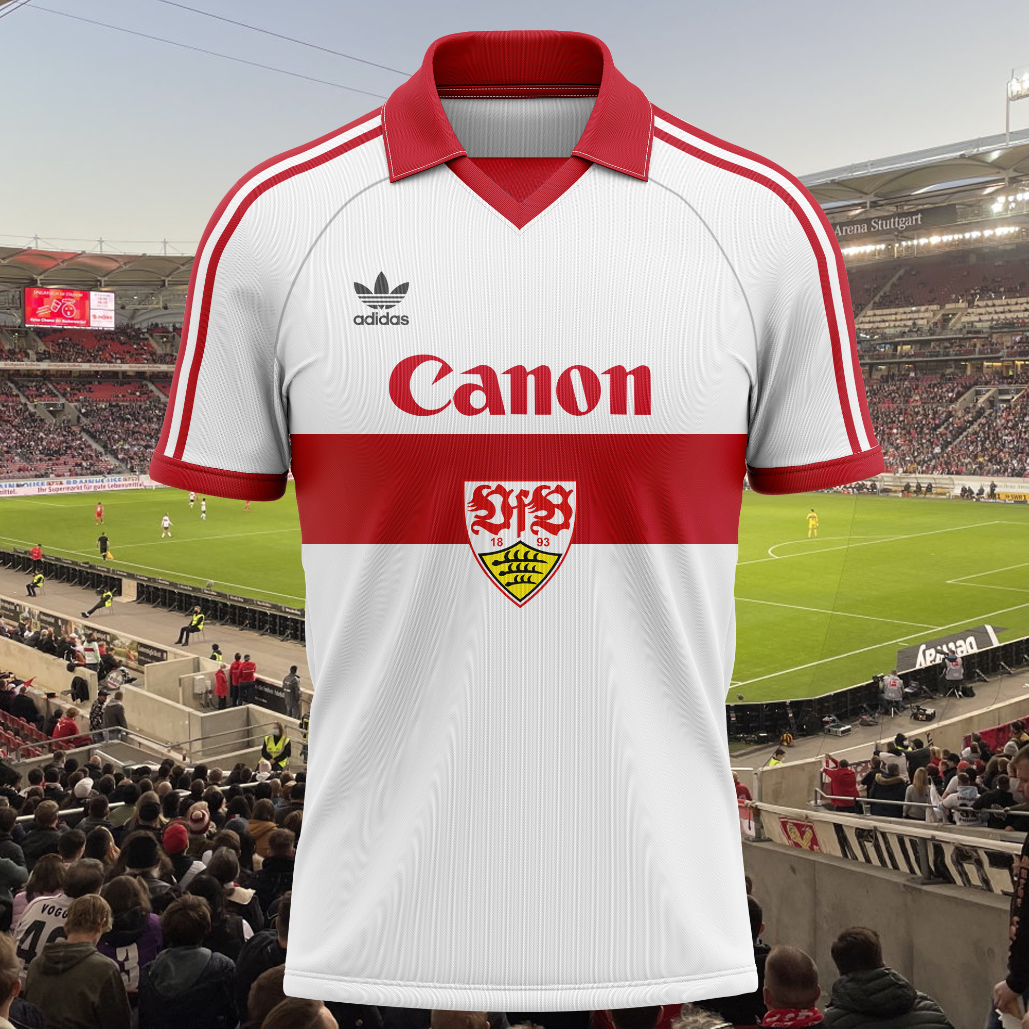 VfB Stuttgart 1980-81 Home Kit Retro Shirt PT68587