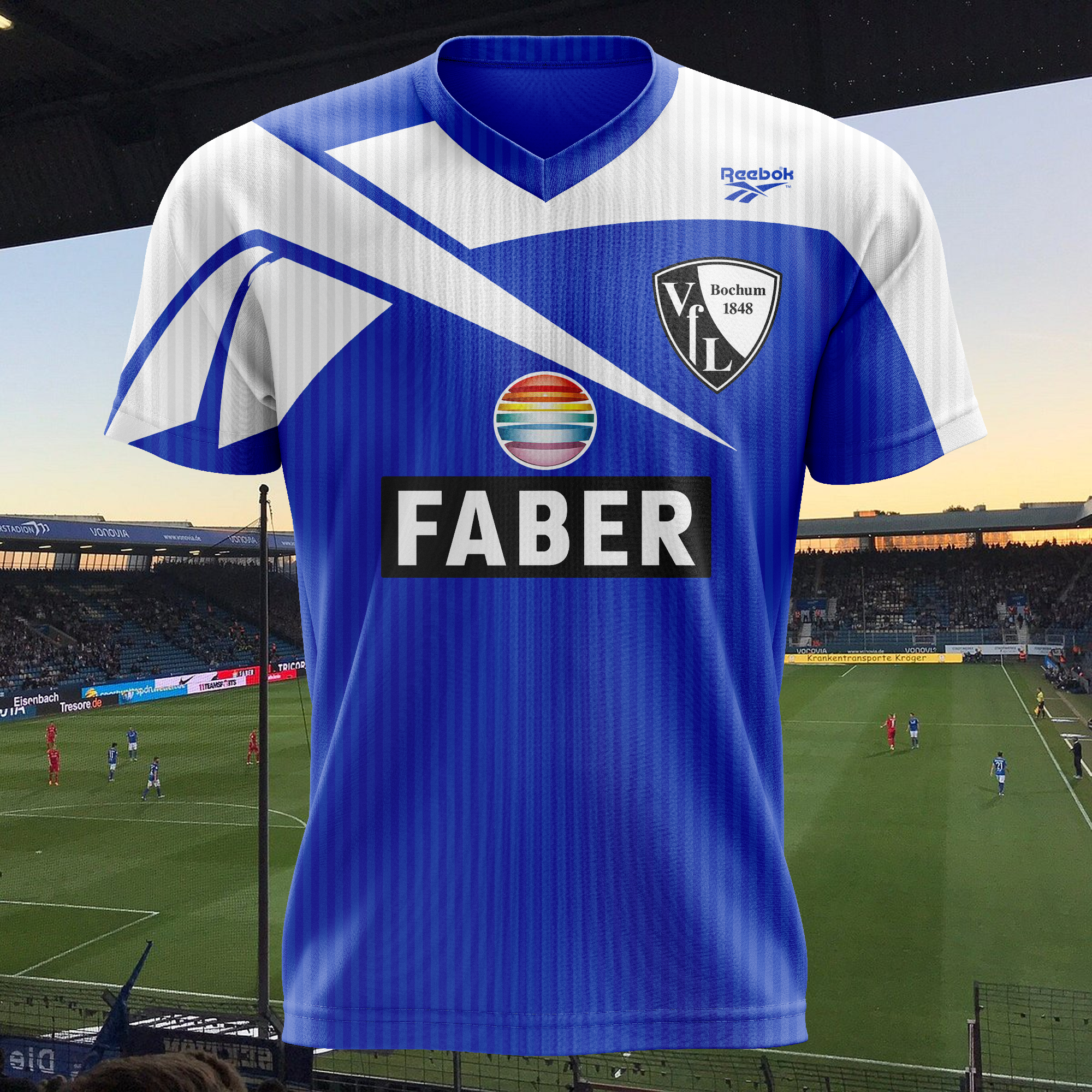 VfL Bochum 1994-95 Home Kit Retro Shirt PT68569