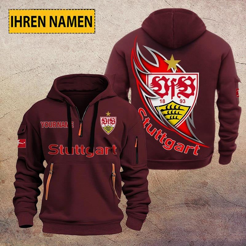 Vfb Stuttgart Quarter Zip Hoodie PT70896