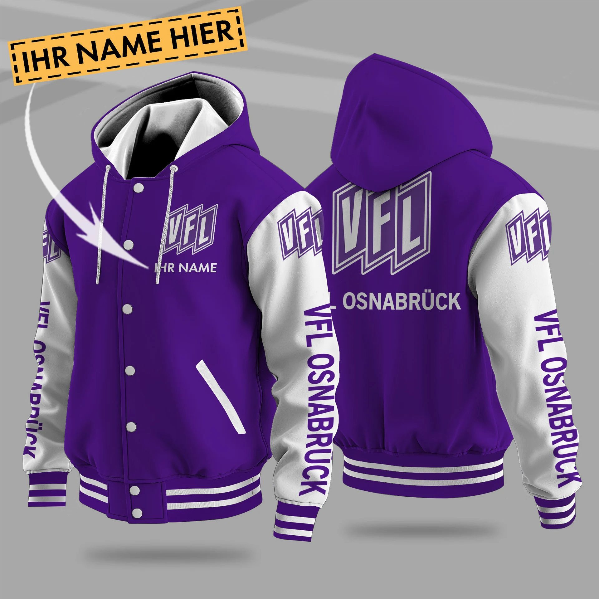 Vfl Osnabrck Hooded Baseball Jacket PT71296