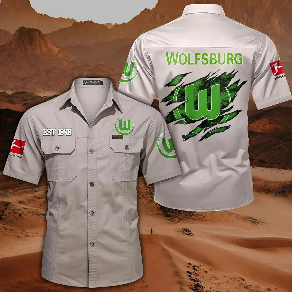 Vfl Wolfsburg Pocket Short Sleeve Shirt PT71433