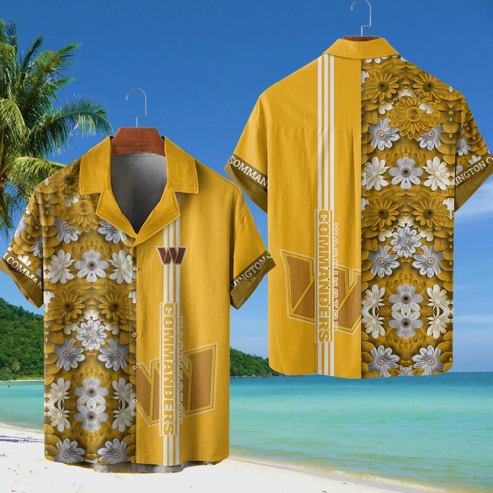 Washington Commanders NFL Flower Hawaiian Shirt PT68484