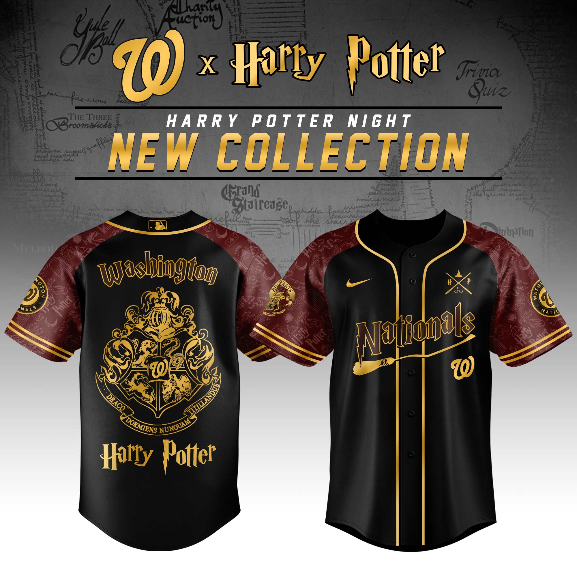 Washington Nationals Mlb X Harry Potter Limited Edition Jersey 2025 PT67716