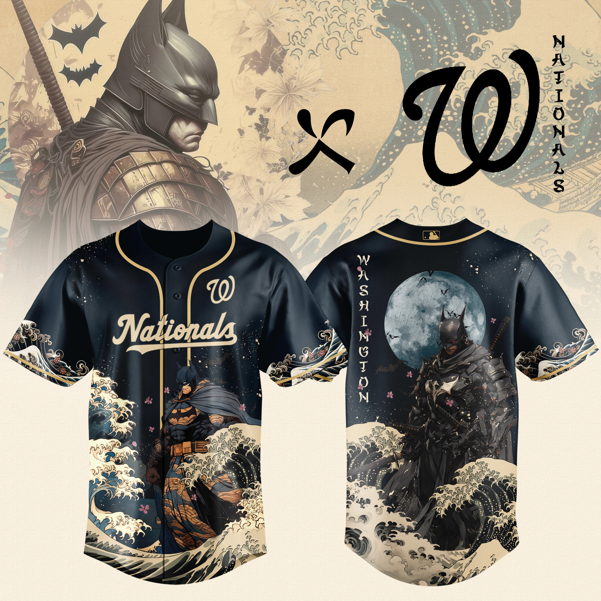 Washington Nationals x Batman Night Limited Edition Jersey 2025 PT71787