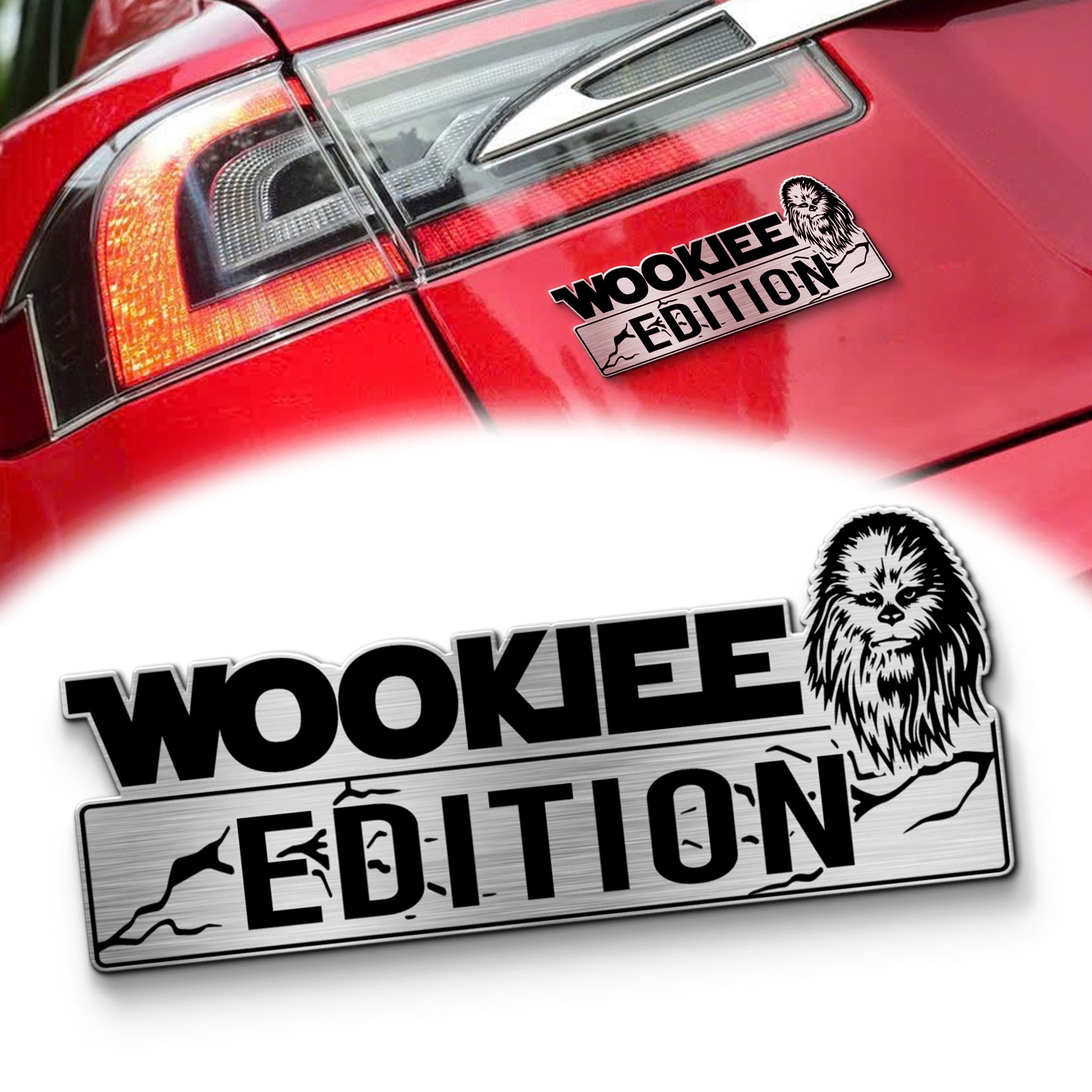 Wookiee Edition Laser-engraved Car Badge MS10217